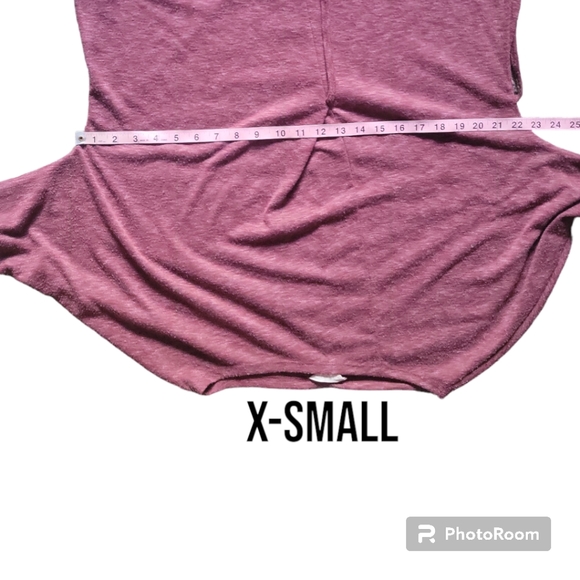 COZY LONG SLEEVE KNIT WRAP DRESS IN RED SYRAH HEATHER - M - Picture 6 of 8